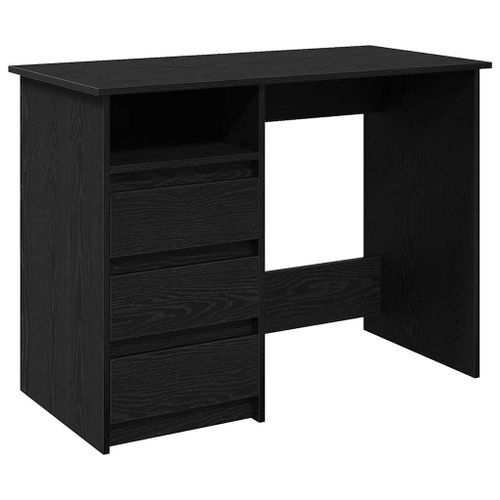 Bureau noir 102x50x75 cm bois d'ingénierie - Photo n°2; ?>