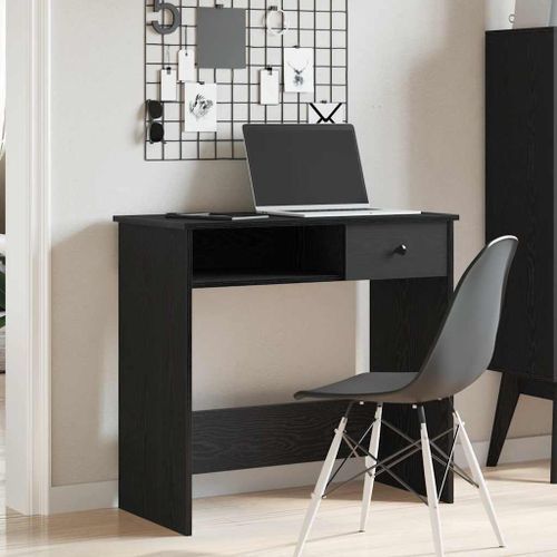 Bureau Noir 80x40x75 cm - Photo n°3; ?>