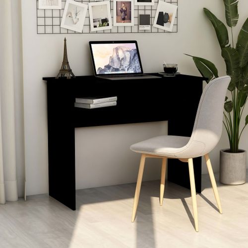 Bureau Noir 90x50x74 cm - Photo n°2; ?>