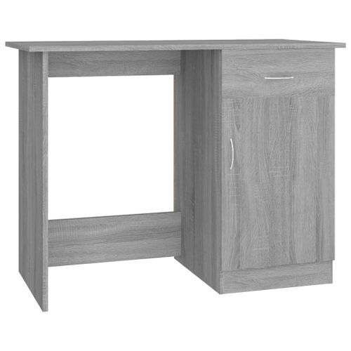 Bureau Sonoma gris 100x50x76 cm Bois d'ingénierie - Photo n°2; ?>