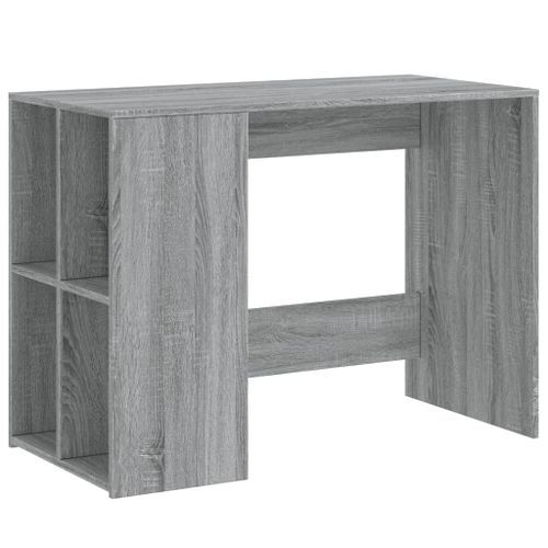 Bureau sonoma gris 102x50x75 cm bois d'ingénierie - Photo n°2; ?>