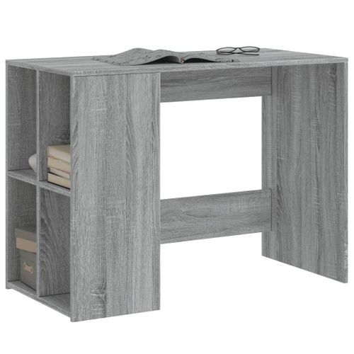 Bureau sonoma gris 102x50x75 cm bois d'ingénierie - Photo n°3; ?>