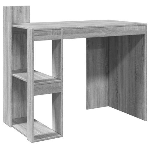 Bureau sonoma gris 103,5x56,5x94 cm bois d'ingénierie - Photo n°2; ?>