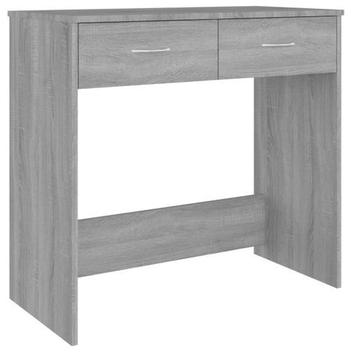 Bureau Sonoma gris 80x40x75 cm Bois d'ingénierie - Photo n°2; ?>