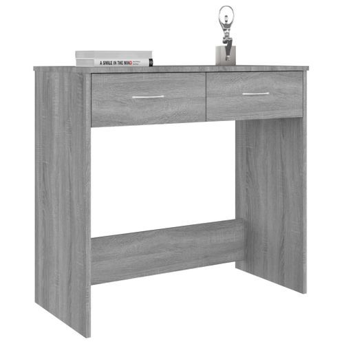 Bureau Sonoma gris 80x40x75 cm Bois d'ingénierie - Photo n°3; ?>