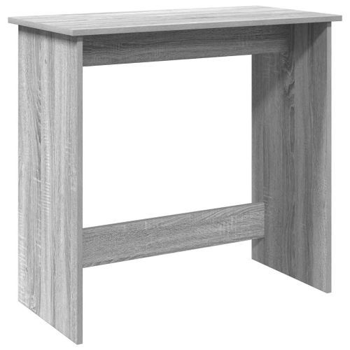 Bureau sonoma gris 80x40x75 cm bois d'ingénierie - Photo n°2; ?>