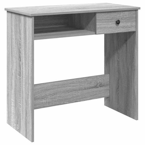 Bureau sonoma gris 80x40x75 cm bois d'ingénierie - Photo n°2; ?>