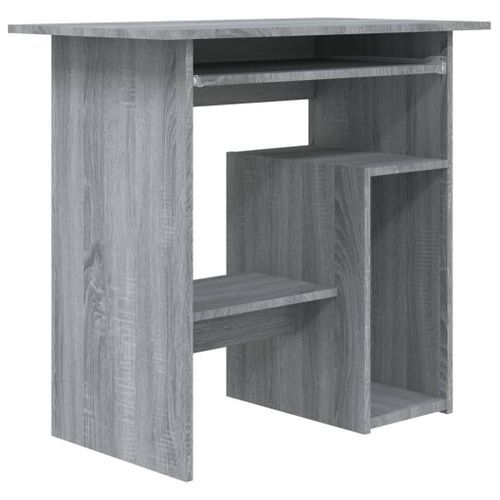 Bureau Sonoma gris 80x45x74 cm Bois d'ingénierie - Photo n°2; ?>