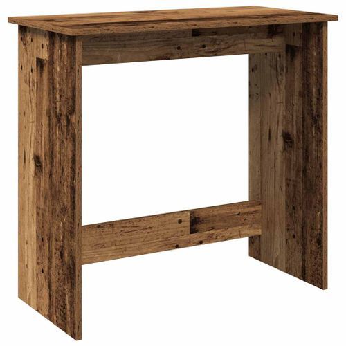 Bureau style vieux bois 80x40x75 cm bois d'ingénierie - Photo n°2; ?>