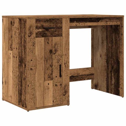 Bureau vieux bois 100x49x75 cm bois d'ingénierie - Photo n°2; ?>