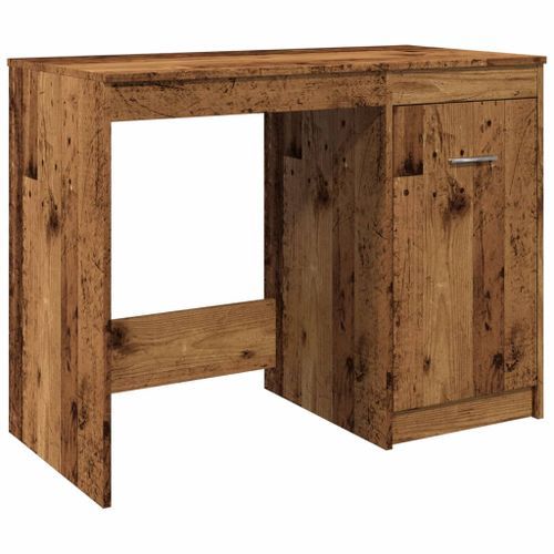 Bureau vieux bois 100x50x76 cm bois d'ingénierie - Photo n°2; ?>