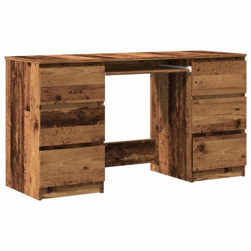 Bureau vieux bois 140x50x77 cm bois d'ingénierie - Photo n°2; ?>