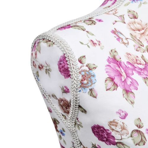 Buste de couture de femme en coton blanc motifs à rosiers - Photo n°2; ?>
