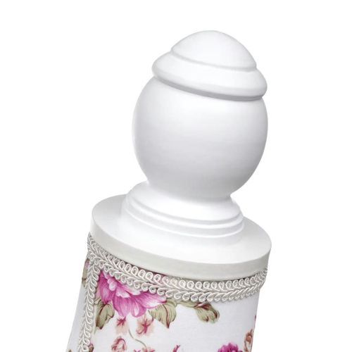 Buste de couture de femme en coton blanc motifs à rosiers - Photo n°3; ?>