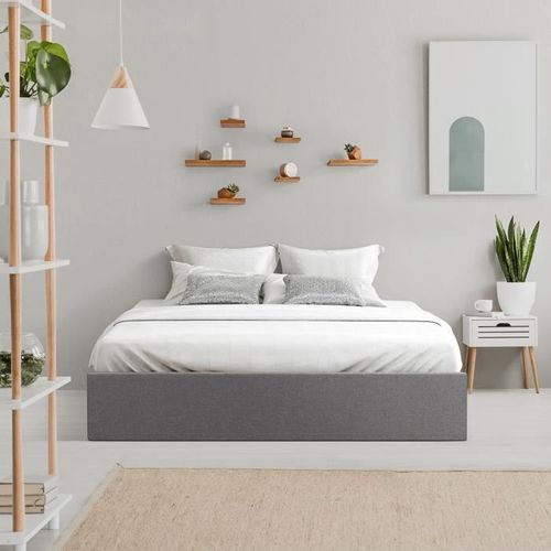 Cadre De Lit Adulte 160 X 200 Cm + Coffre De Rangement - Tissu Gris Clair - ECLIPSE 15 Cadre de lit adulte 160 x 200 cm + coffre de rangement - Tissu gris clair - ECLIPSE - Photo n°3; ?>