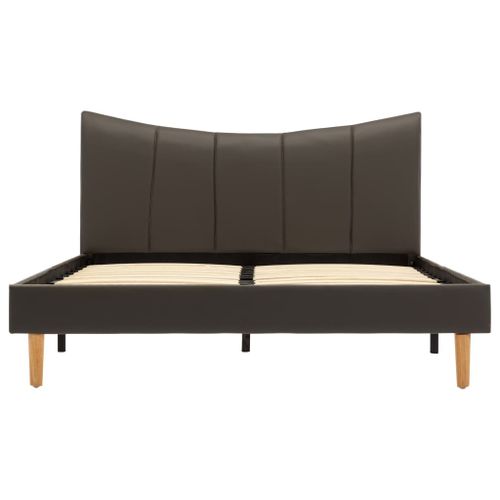 Cadre de lit Anthracite Similicuir 120 x 200 cm - Photo n°3; ?>