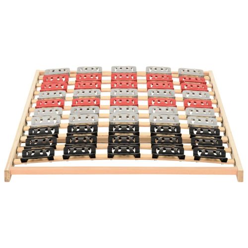 Cadre de lit avec 12 lattes et supports 70x200 cm - Photo n°3; ?>