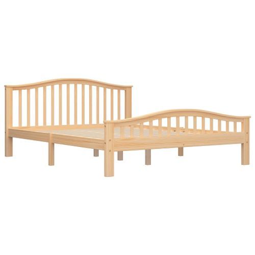 Cadre De Lit Avec 2 Tiroirs Bois De Pin Massif 160x200 Cm 5 27 Cadre de lit avec 2 tiroirs Bois de pin massif 160x200 cm 5 - Photo n°3; ?>