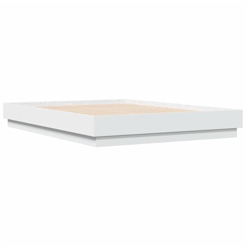 Cadre de lit avec lumières LED blanc 120x190 cm - Photo n°3; ?>