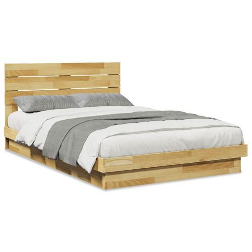 Cadre de lit avec tête de lit sans matelas 120x190 cm - Photo n°2; ?>