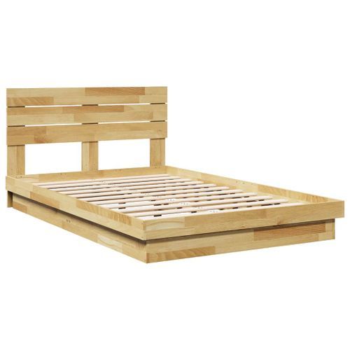 Cadre de lit avec tête de lit sans matelas 120x190 cm - Photo n°3; ?>