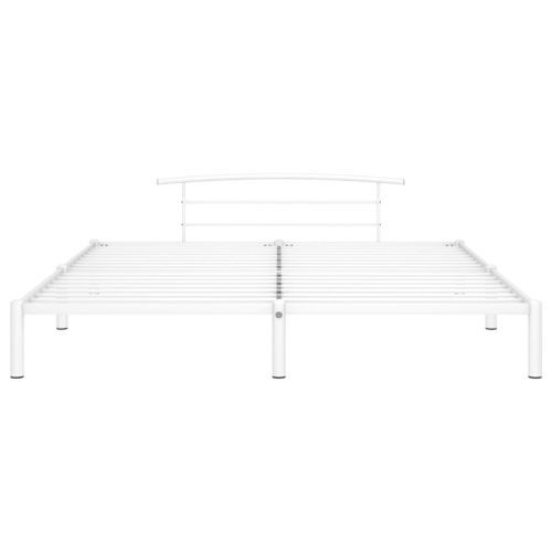 Cadre De Lit Blanc Métal 180 X 200 Cm 6 17 Cadre de lit Blanc Métal 180 x 200 cm 6 - Photo n°3; ?>
