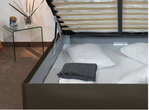 Cadre de lit en simili cuir Agora - Photo n°3; ?>