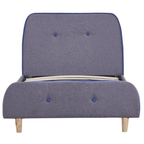 Cadre De Lit Gris Clair Tissu 90 X 200 Cm 3 15 Cadre de lit Gris clair Tissu 90 x 200 cm 3 - Photo n°3; ?>