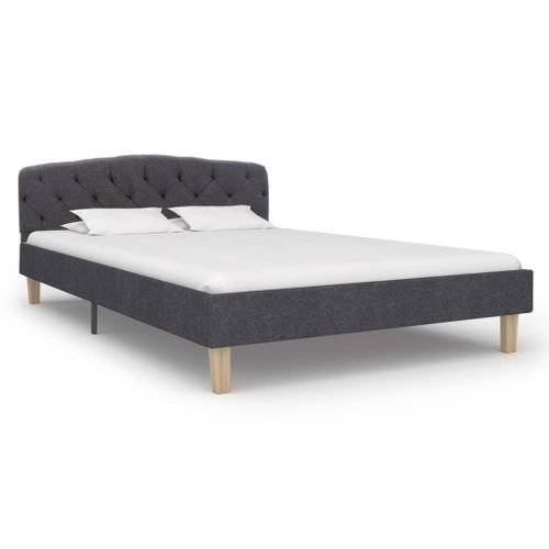 Cadre De Lit Gris Foncé Tissu 120 X 200 Cm 9 18 Cadre de lit Gris foncé Tissu 120 x 200 cm 9 - Photo n°2; ?>