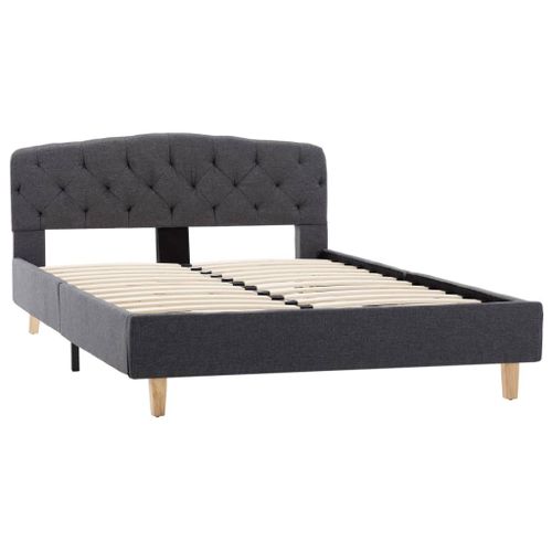 Cadre De Lit Gris Foncé Tissu 120 X 200 Cm 9 19 Cadre de lit Gris foncé Tissu 120 x 200 cm 9 - Photo n°3; ?>