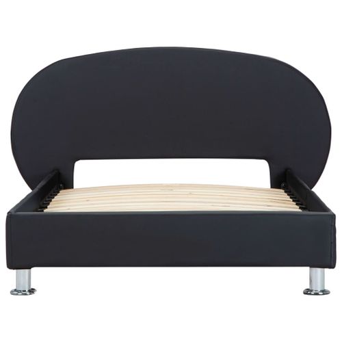 Cadre de lit Noir Similicuir 90 x 200 cm 5 - Photo n°3; ?>