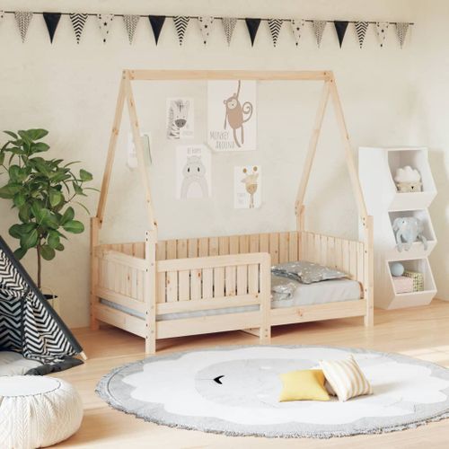 Cadre de lit pour enfant 70x140 cm bois de pin massif - Photo n°2; ?>