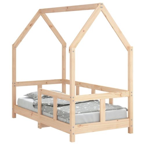 Cadre de lit pour enfant 70x140 cm bois de pin massif - Photo n°2; ?>