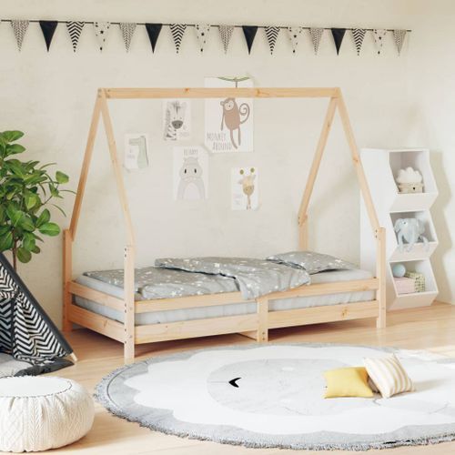 Cadre de lit pour enfant 80x160 cm bois de pin massif - Photo n°2; ?>