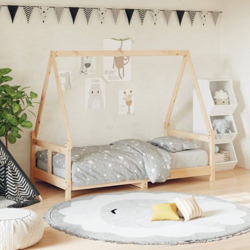 Cadre de lit pour enfant 80x160 cm bois de pin massif - Photo n°2; ?>