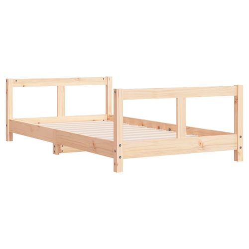 Cadre de lit pour enfant 80x160 cm bois de pin massif - Photo n°3; ?>