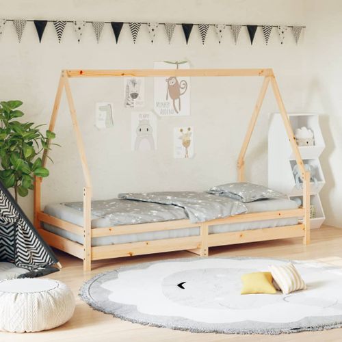 Cadre de lit pour enfant 90x190 cm Bois de pin massif - Photo n°2; ?>