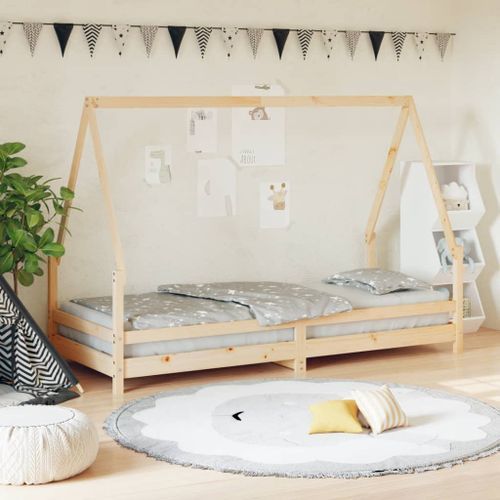 Cadre de lit pour enfants 80x200 cm bois de pin massif - Photo n°2; ?>