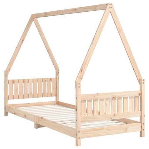 Cadre de lit pour enfants 80x200 cm bois de pin massif - Photo n°3; ?>