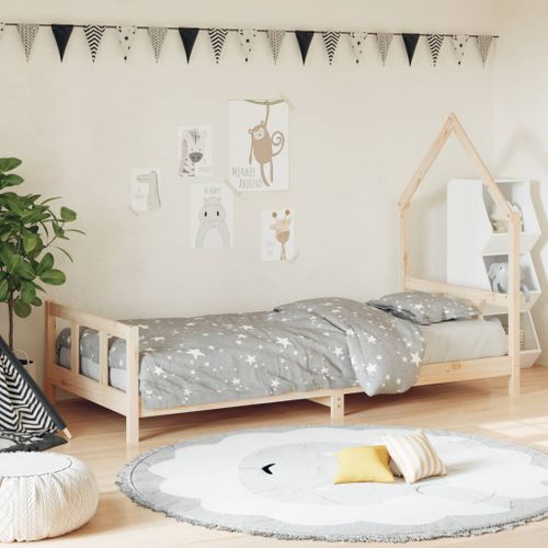 Cadre de lit pour enfants 90x200 cm bois de pin massif - Photo n°2; ?>