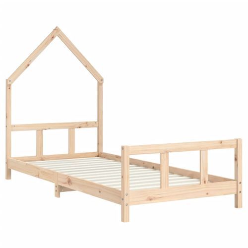 Cadre de lit pour enfants 90x200 cm bois de pin massif - Photo n°3; ?>