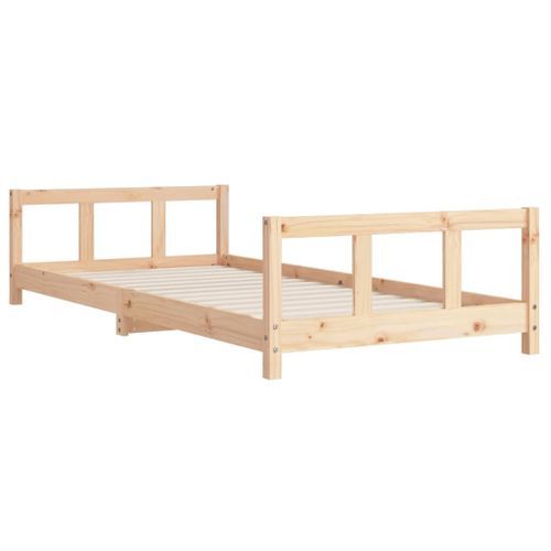 Cadre de lit pour enfants 90x200 cm bois de pin massif - Photo n°3; ?>