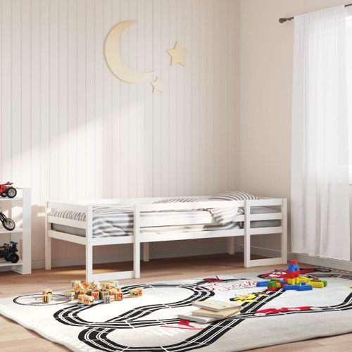 Cadre de lit pour enfants blanc 80x200 cm bois de pin massif - Photo n°3; ?>