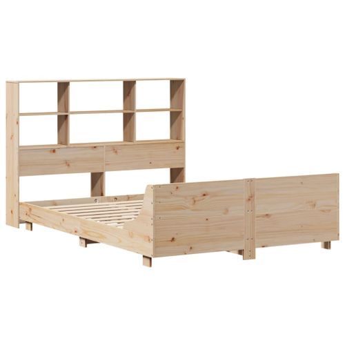 Cadre de lit sans matelas 120x190 cm bois de pin massif - Photo n°3; ?>