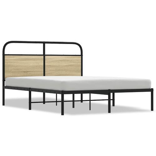 Cadre de lit sans matelas 120x190 cm cm chêne sonoma - Photo n°2; ?>