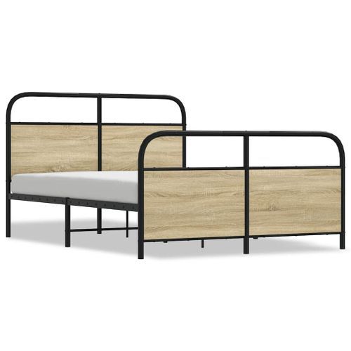 Cadre de lit sans matelas 120x190 cm cm chêne sonoma - Photo n°2; ?>