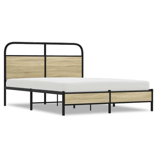 Cadre de lit sans matelas 120x190 cm cm chêne sonoma - Photo n°2; ?>