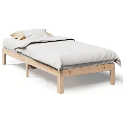 Cadre de lit sans matelas 80x200 cm bois massif de pin - Photo n°2; ?>