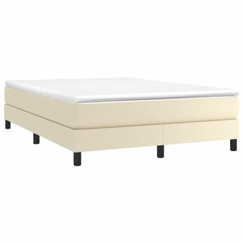 Cadre de lit sans matelas crème 140x190 cm similicuir - Photo n°3; ?>