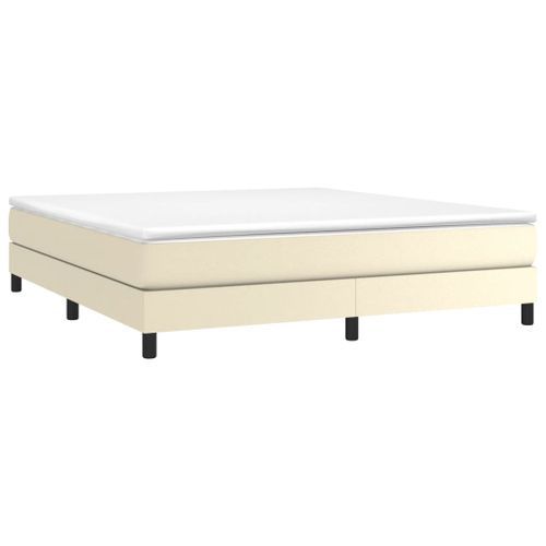 Cadre de lit sans matelas crème 180x200 cm similicuir - Photo n°3; ?>